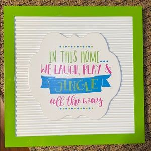 😍CHRISTMAS PICTURE FROM MICHAELS. BRIGHT COLORS